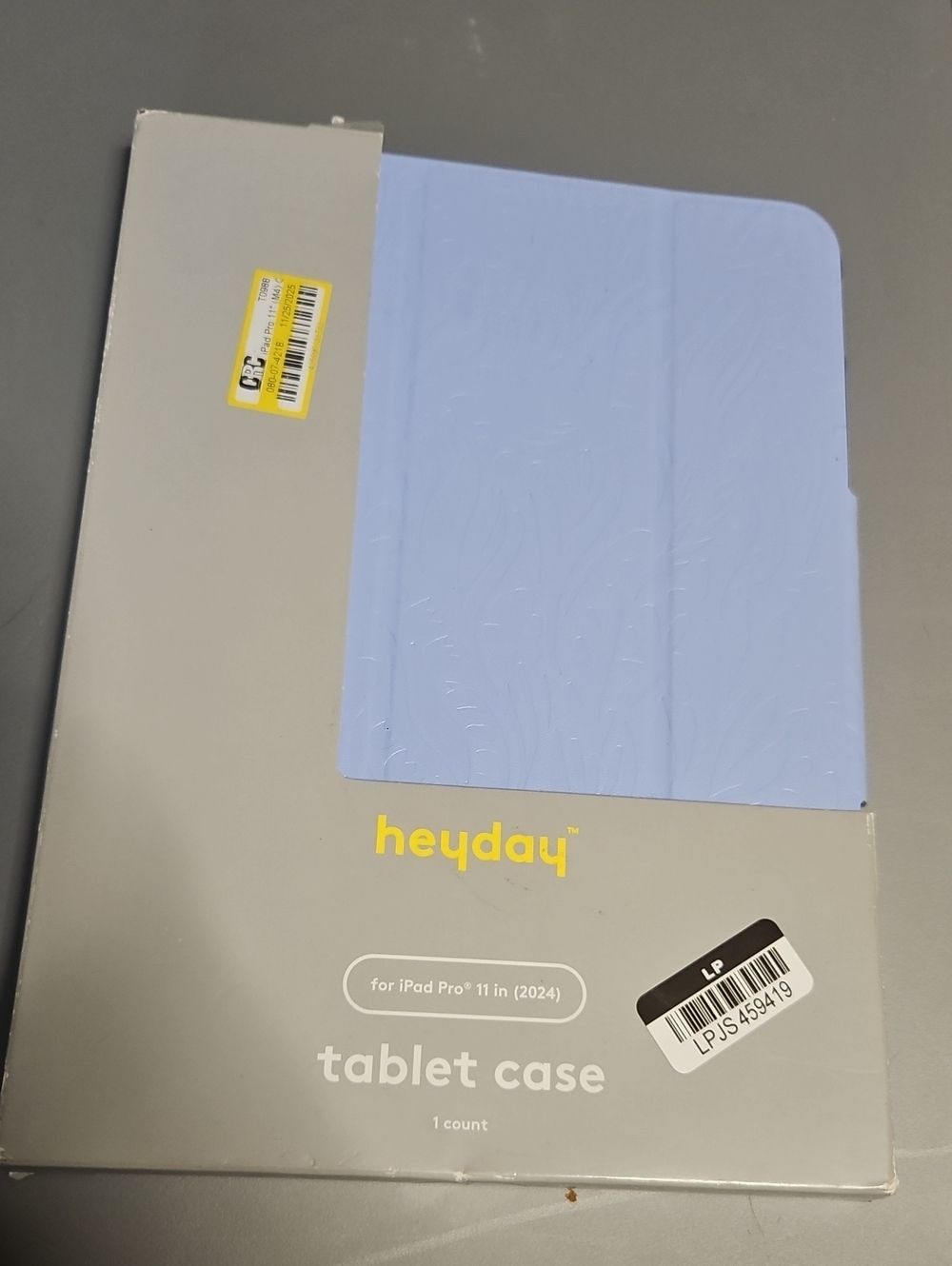 HEYDAY IPAD PRO 11 IN (2024) TABLET CASE: PERIWINKLE BLUE: NEW